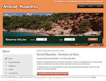 Tablet Screenshot of hostalmanolita.es